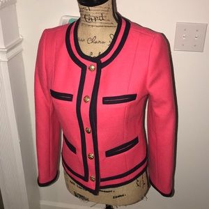 J. Crew wool fuchsia blazer